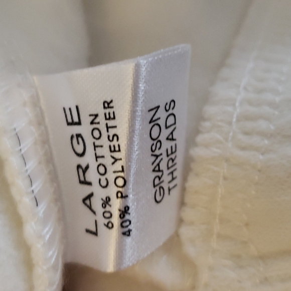 Grayson Threads White with Blue Striped Accent Fleece Tennis Style Skirt Size L - Picture 7 of 7